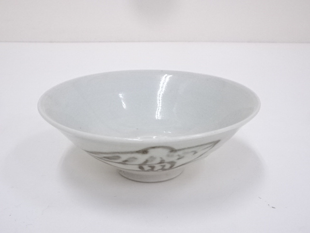 JAPANESE TEA CEREMONY / TEA BOWL CHAWAN / IRON PAINTING 